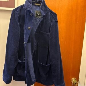 TS Italian Corduroy Chore Jacket in Midnight Blue